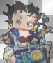 Betty On A Motorcycle