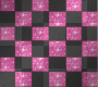 Pink Glitter Checkers
