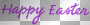 purple happy easter