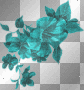 Teal flowers Teal flowers
