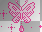 little  pink  glitter  butterfly  stamp