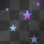 blue glittery stars