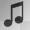 Flashing Music Note
