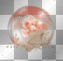 Peach Roses Surrounded By Heart Shaped Diamonds :-} Peach Roses Surrounded By Heart Shaped Diamonds :-}