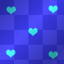 Animated Blue Hearts Background  :-}