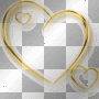 Double Glitter Hearts