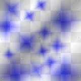 blue and white