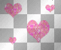 Pink Glitter Hearts