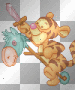 Baby Tigger On His Play Horse  :-}