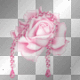 pink glittery rose