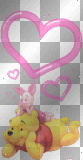 Pooh & Piglet & Animated Hearts :-} Pooh & Piglet & Animated Hearts :-}