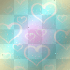 heart background animated, blue pink