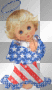 Patriotic Glitter Angel