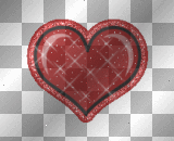 Glitter Sparkling Red Heart