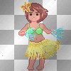 Cute Dancing Hawaiin Girl Cute Dancing Hawaiin Girl