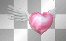 Flying Pink Angel Heart