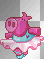 Cute Pink Dancing Hippo (#2)