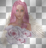 Pretty~In~Pink Rose Angel