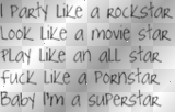 party like a rockstar