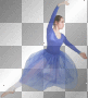 blue ballerina