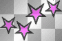 Glowing Pink Stars Divider