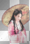 Oriental pink geisha