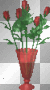 Red Vase With Red Roses  :-}
