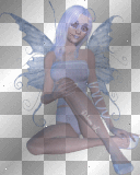 Baby Blue Glitter Fairy  :-}