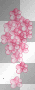 Glowing Falling Pink Flowers
