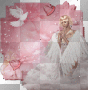 pink angel fairy hearts dove