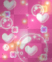 fond rose coeur