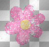Glittery Pink Daisy