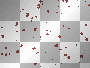 red glitter flakes
