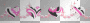 hearts pink black white glitter