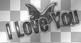 i love you  - black