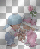Girl & Boy & Kitten **db**