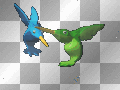 Blue & Green Birds  **db**