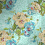 Blue Glitter Flowers Background  **db**