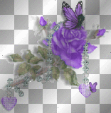 fleure mauve papillon