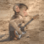Monkey playing guitar