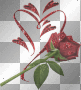 Red Heart+rose.