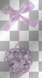 purple heart ribbon dangle