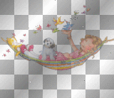 relaxing puppy kitty girl animated