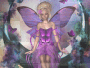 fairy sitting on a moon