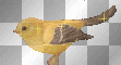 Autumn fall bird yellow glitter