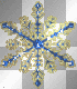 Gold blue star