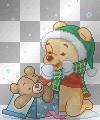 merry christmas pooh bear