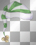 Elf hat white green Christmas