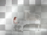Tori Amos Playing Piano Animated