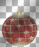 Red Glittery Ornament